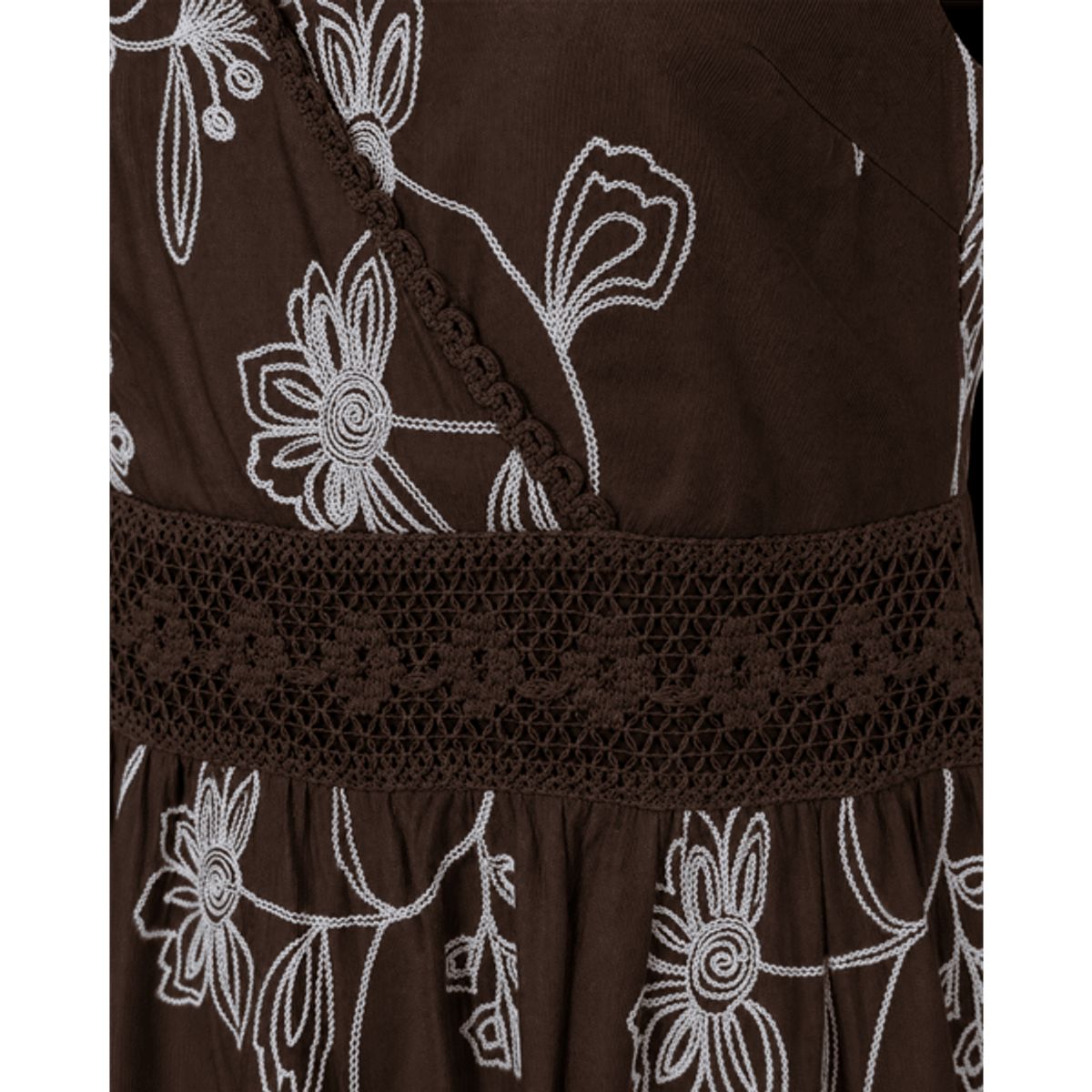 FQJOLA-DRESS Coffebean/ Brilliant white