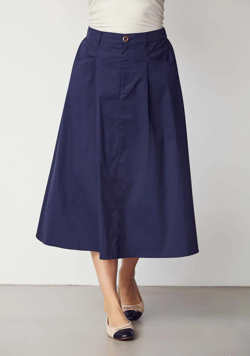 Sigga Long Skirt Navy