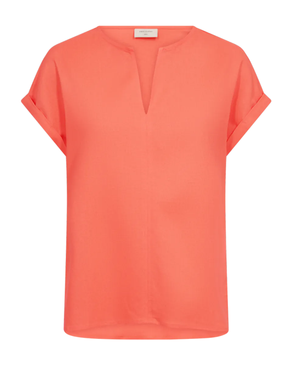 FQLANEY-BLOUSE fresh salmon